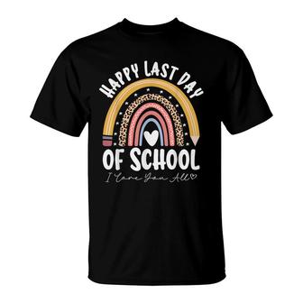 Happy Last Day Of School Cool Teacher Student Graduation T-Shirt | Mazezy