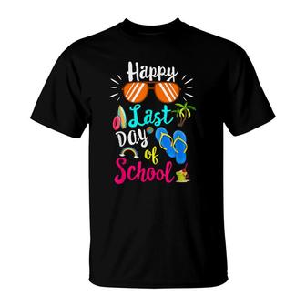 Happy Last Day Of School Funny Teacher Hello Summer Kids T-Shirt - Seseable