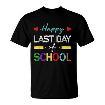 Happy Last Day Of School Teacher Student Summer Break T-Shirt - Seseable