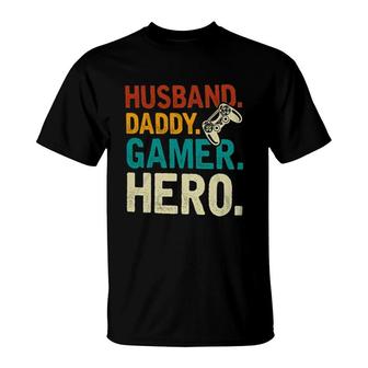 Husband Daddy Gamer Hero Interesting 2022 T-shirt - Thegiftio UK