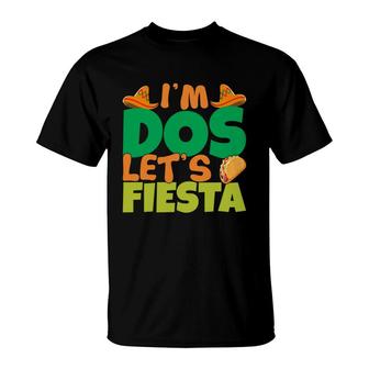 I Am Dos Lets Fiesta Colorful Decoration Gift For Human T-Shirt - Seseable