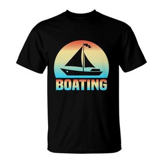 I Love Motor Boating Vintage Retro 70S Style Hobby T-Shirt - Seseable
