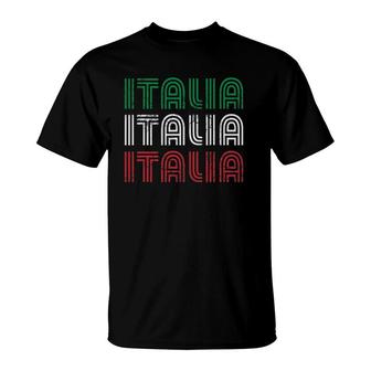 Italia Flag Italian Italy Italia T-Shirt | Mazezy