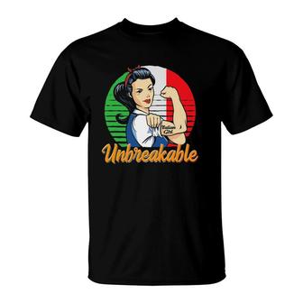 Italy Woman Italian Mother Italian Flag Women T-Shirt - Seseable