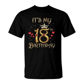 Its My 18Th Birthday 18 Years Old 18Th Birthday Queen T-Shirt - Seseable
