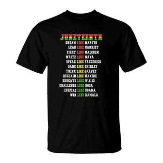 Juneteenth Ancestors Black African Dream Like Leaders Raglan Baseball Tee T-Shirt - Seseable