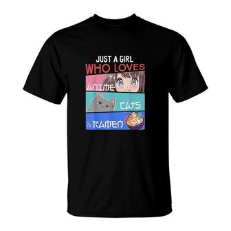 Just A Girl Who Loves Anime T-Shirt - Monsterry
