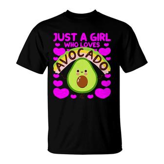 Just A Girl Who Loves Avocado Funny T-Shirt - Seseable