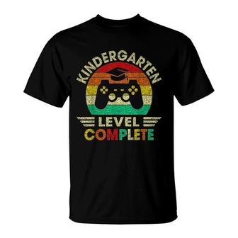 Kindergarten Graduation Level Complete Video Games Boy Kids T-Shirt - Seseable