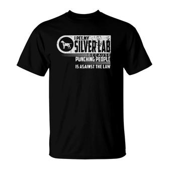 Labrador Retriever I Pet My Silver Lab Dog Lovers Gift T-Shirt - Seseable