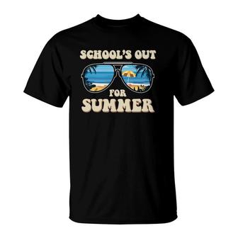 Last Day Of School Schools Out For Summer Teacher Vintage T-Shirt - Seseable