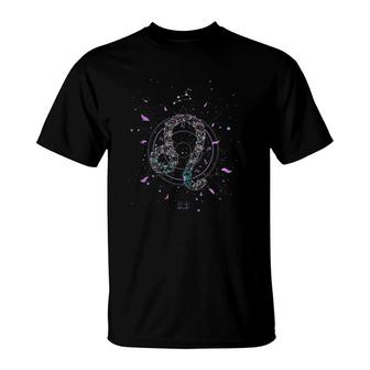 Leo Zodiac Sign Floral Flower Leo Horoscope T-Shirt | Mazezy