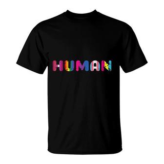 Lgbt Gay Rights We Are All Human Pride Ally Lgbtq Plus Size T-Shirt - Seseable