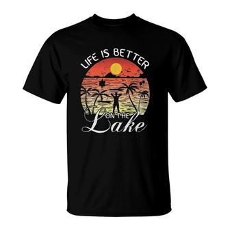Life Is Better On The Lake Sunset Beach 2022 Trend T-Shirt - Seseable