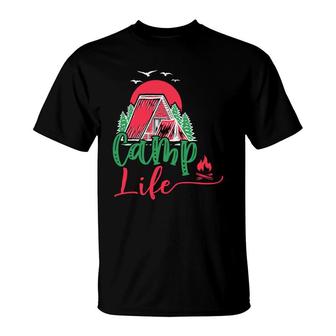 Life Of Travel Lovers Are Camp Life To Explore T-Shirt - Seseable