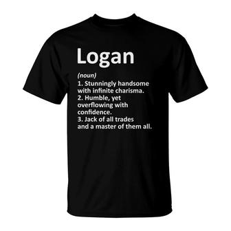 Logan Definition Personalized Name Funny Gift Idea T-Shirt | Mazezy