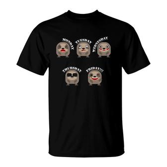 Lone Star Merch Sloth Weekly Standard T-Shirt - Monsterry
