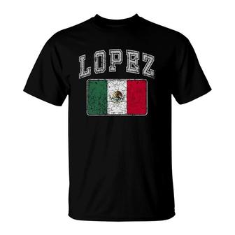 Lopez Family Last Name Pride Cinco De Mayo Top T-Shirt - Seseable