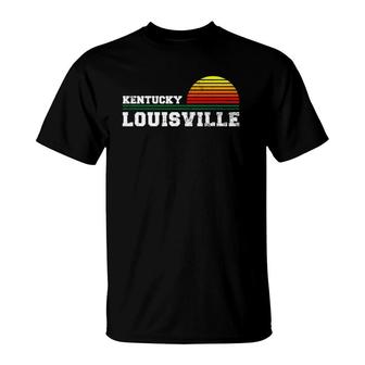 Louisville Kentucky Distressed Ky Gift Souvenir T-Shirt | Mazezy CA