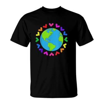 Love Earth Day Environment Activist Planet Earth T-Shirt | Mazezy