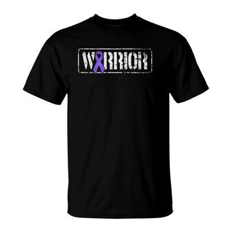 Lupus Warrior - Purple Military Style Awareness Ribbon T-Shirt - Seseable