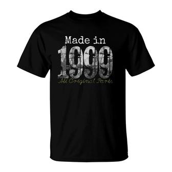 Made In 1999 Tee - 22 Years Old 1999 22Nd Birthday Gift T-Shirt - Seseable