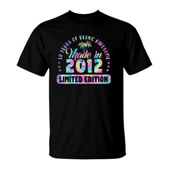 Made In 2012 Limited Edition 10 Birthday Gifts 10 Year Old T-Shirt | Mazezy
