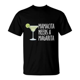 Mama Cita Needs A Margarita Lemon Cocktail T-Shirt - Seseable