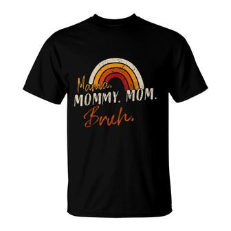 Mama Mommy Mom Bruh Mommy Funny Vintage T-Shirt - Seseable