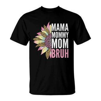 Mama Mommy Mom Bruh Sunflower Women Boys Girls Kids T-Shirt - Seseable