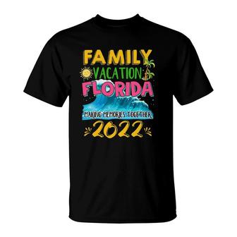 Matching Family Vacation Florida 2022 Funny Summer Beach T-Shirt | Mazezy