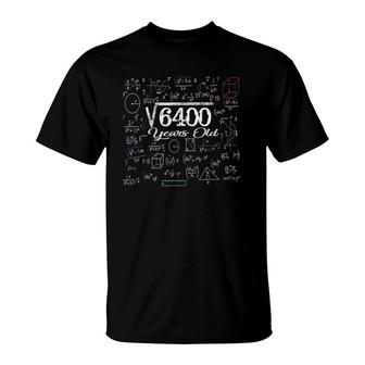 Math Square Root Of 6400 Vintage 80Th Birthday 80 Years Old T-Shirt - Seseable