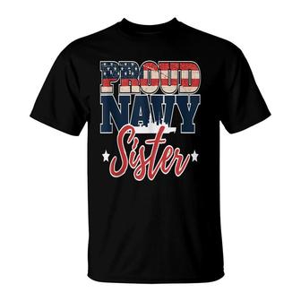 Memorial Day Veterans Day Proud Family Navy Sister T-Shirt - Seseable