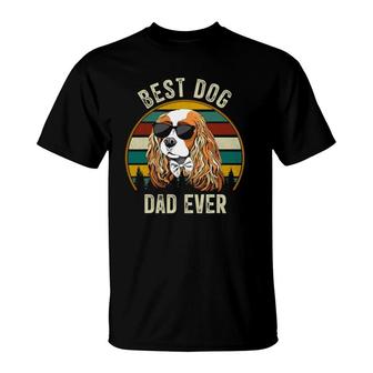 Mens Best Dog Dad Ever Cavalier King Charles Spaniel Gifts T-Shirt - Seseable