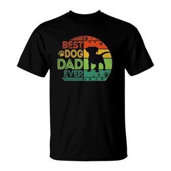 Mens Best Dog Dad Ever Jack Russell Terrier Dog Fathers Day T-Shirt - Seseable