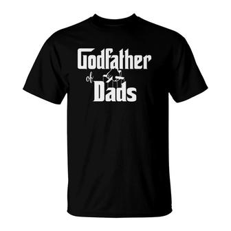 Mens Godfather Of Dads Fathers Day Grandpa Papa Granddad Mens T-Shirt - Seseable