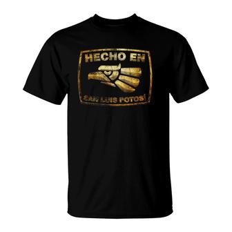 Mens Mexican Hecho En San Luis Potosi Mexico Camisas T-Shirt | Mazezy