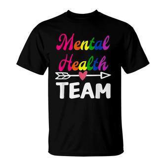 Mental Health Team Awareness Therapist Men Women Supporter T-Shirt - Seseable