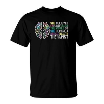 Mental Health Therapist Mental Health Awareness Month T-Shirt - Seseable