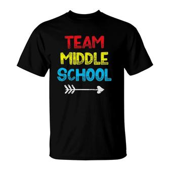 Middle School Teacher Student Back To School T-Shirt - Seseable
