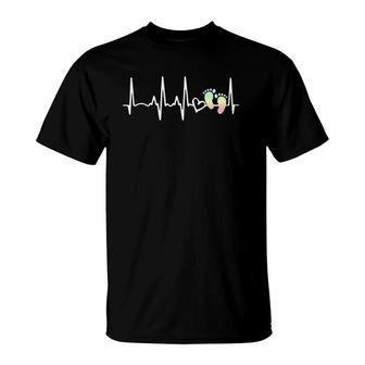 Midwifery Ekg Heartbeat - L And D Nurse Midwife T-Shirt | Mazezy AU