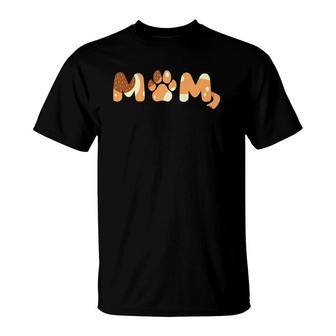 Mom Dog Mom Dog Lover Gift For Women Raglan Baseball Tee T-Shirt | Mazezy