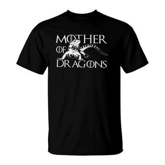 Mother Of Bearded Dragon Lovers Funny Mom Mommy Grandma Mama T-Shirt - Seseable
