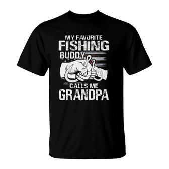 My Favorite Fishing Buddy Calls Me Grandpa T-Shirt - Seseable