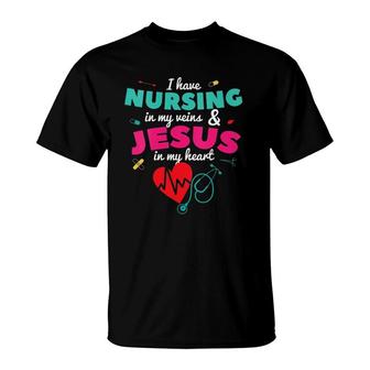Nurse Christian Nursing Student Graduation Rn Cna Lpn V-Neck T-shirt - Thegiftio UK