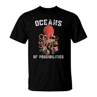 Oceans Of Possibilities Summer Reading 2022 Librarian T-Shirt | Mazezy