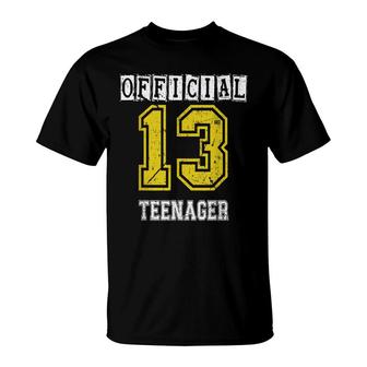 Official Nager 13 Years Old 13Th Birthday Boys Girl T-Shirt - Seseable