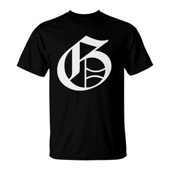 Old English Letter G Personalized Custom T-shirt - Thegiftio