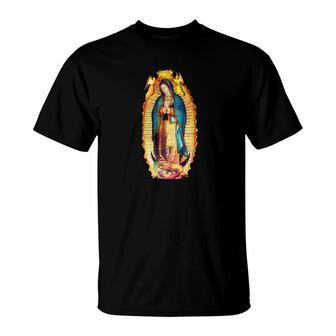 Our Lady Of Guadalupe Catholic Jesus Virgin Mary T-Shirt - Monsterry