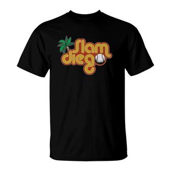 Palm Tree San Diego Baseball Grand Slam T-Shirt | Mazezy